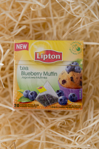 lipton, muffin, tea, čaj, blueberry, blueberry muffin,